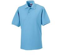 Russell Collection r-599 m-0 Poloshirt aus robustem Baumwollmischgewebe bis Größe 4XL L Blau (Sky)