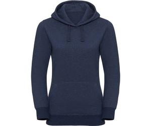 Russell Damen Authentic Melange Kapuzen Sweater Hoodie R-261F-0 indigo melange S