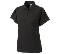 Russell Damen Polo Shirt Europe Klassik Kurzarm (L - 40) (Schwarz)