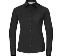 Russell Damen Popeline Bluse langarm R-936F-0 black L