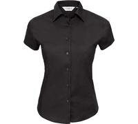 Russell Damen Stretch Bluse kurzarm R-947F-0 black XS