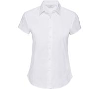 Russell Damen Stretch Bluse kurzarm R-947F-0 white XS