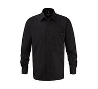 Russell Europe: Baumwoll-Popelin Hemd LA R-936M-0, Größe:XL;Farbe:Black