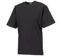 Russell Europe Herren T-Shirt, Kurzarm (2XL) (Schwarz)