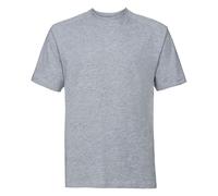 Russell Europe Herren T-Shirt mit kurzen Ärmeln aus Baumwolle (Light Oxford) L