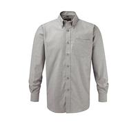 Russell Oxford Hemd LA Silver - Größe 3XL
