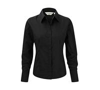 Russell Europe: Popelin Bluse LA R-924F-0, Größe:2XL;Farbe:Black