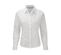 Russell Europe: Popelin Bluse LA R-924F-0, Größe:4XL;Farbe:White