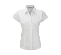 Russell Europe: Popelin Bluse R-925F-0, Größe:XL;Farbe:White