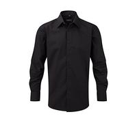 Russell Europe: Popelin Hemd LA R-924M-0, Größe:2XL;Farbe:Black