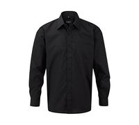 Russell Europe: Popelin Hemd LA R-934M-0, Größe:XL;Farbe:Black