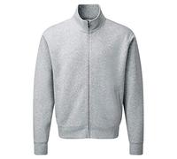 Russell Herren Authenitc Sweatshirt Jacke (4XL) (Hellgrau)