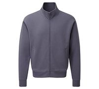Russell Mens Authentic Full Zip Jacke (Convoy Grau) XS