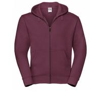 Russell Herren Authentic Full Zip Hooded Sweatshirt / Hoodie (Burgund) S