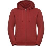 Russell Herren Authentic Melange Kapuzen Sweatjacke R-263M-0 brick red melange XXL