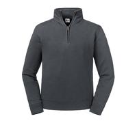 Russell Herren Authentic Quarter Zip Sweatshirt (Convoy grau) 2XL