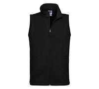 Russell Herren Slim Softshell Weste Winter Tragen Ärmellos Körper wärmer, blacks, S
