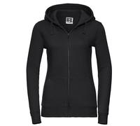 Russell - Ladies´ Authentic Zipped Hood Jacket Black - Gr. - L