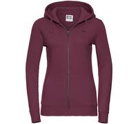 Russell - Ladies´ Authentic Zipped Hood Jacket Burgundy - Gr. - M