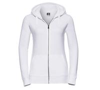 Russell - Ladies´ Authentic Zipped Hood Jacket White - Gr. - M