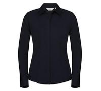 Russell - Ladies´ L/S Poly-Cotton Easy Care Fitted Poplin Shirt French Navy - Gr. - M