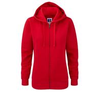 Russell Ladies Premium Authentic Zipped Hoodie (3-Lagen-Gewebe) (Klassisches Rot) M