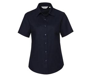 Russell - Ladies´ Short Sleeve Easy Care Oxford Shirt Bright Navy - Gr. - M