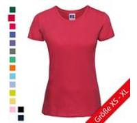 Russell Ladies Slim T Damen T-Shirt Slim-fit länger geschnitten R-155F-0 sky XS