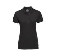 RUSSELL LADIES' STRETCH POLO XS BLACK