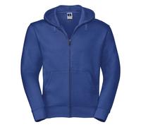 Russell Mens Authentic Full Zip Hooded Sweatshirt / Hoodie (Bright Royal) S