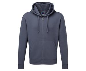 Russell Mens Authentic Full Zip Hooded Sweatshirt / Hoodie (Convoy Grau) XL