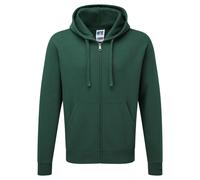 Russell Mens Authentic Full Zip Hooded Sweatshirt / Hoodie (Flasche grün) S