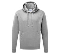 Russell Mens Authentic Hooded Sweatshirt / Hoodie (Light Oxford) XL