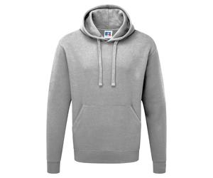 Russell Mens Authentic Hooded Sweatshirt / Hoodie (Light Oxford) XL