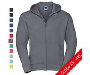 Russell Mens Authentic Zipped Hood Herren Kapuzen Sweatjacke convoy grey S