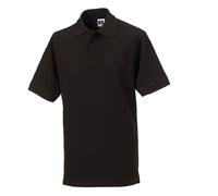 RUSSELL MEN'S CLASSIC COTTON POLO S BLACK