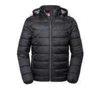 Russell Mens Nano Hooded Padded Jacket (Schwarz) M
