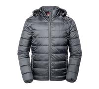 Russell - "Nano" Steppjacke mit Kapuze für Herren (Eisen) XL