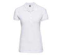 Russell - Poloshirt Stretch für Damen (Weiß) M