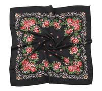 Russische Quadratische Schal Luxus Blumen druck Bandana Schal Weibliche Stirnband Schals Ethnische Taschentuch Babushka Kopf Wraps