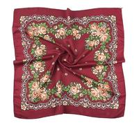 Russische Quadratische Schal Luxus Blumen druck Bandana Schal Weibliche Stirnband Schals Ethnische Taschentuch Babushka Kopf Wraps