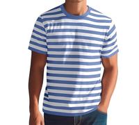 Russisches Marine T-Shirt halbarm gestreift Tshirt Kostüm für Pantomime Marine Gondoliere Gefangener und vieles mehr, Basic für viele Kostüme und Verkleidungen