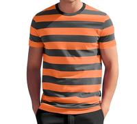 Russisches Marine T-Shirt halbarm gestreift Tshirt Kostüm für Pantomime Marine Gondoliere Gefangener und vieles mehr, Basic für viele Kostüme und Verkleidungen