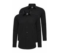 Rusty Neal 2er Set Herren Hemd Kontrasthemd Businesshemd Freizeithemd S M L XL XXL 3XL 4XL 5XL 6XL Cotton-Stretch Doppelpack