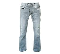 RUSTY NEAL® Jeanshose im bequemen Straight Fit-Schnitt, grau, W30 Grau
