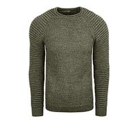 Rusty Neal FR13318 Herren Strickpullover Kapuzenpullover Hoodie Pullover, Größe S-6XL:2XL, Farbe:Khaki