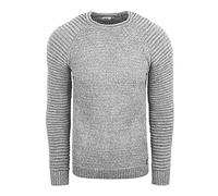 Rusty Neal FR13318 Herren Strickpullover Kapuzenpullover Hoodie Pullover, Größe S-6XL:4XL, Farbe:Grau