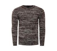 Rusty Neal FR13331 Herren Strickpullover Kapuzenpullover Hoodie Pullover, Größe S-6XL:2XL, Farbe:Braun