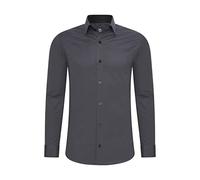 Rusty Neal Herren-Hemd Premium Slim Fit Langarm Stretch Kontrast Hemd Business-Hemden Freizeithemd, Größe S-6XL:4XL, Farbe:Anthrazit