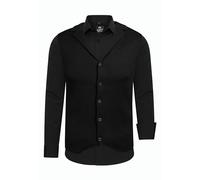 Langarmhemd RUSTY NEAL, Herren, Gr. L, EURO-Größen, schwarz, 60% Baumwolle, 37% Polyester, 3% Elasthan, mehrfarbig, casual, Langarm, Hemden, inklusive Langarmhemd und Weste (91085528-L) schwarz